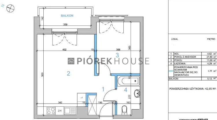 2-pokojowe mieszkanie na Pradze-Północ miniaturka 7