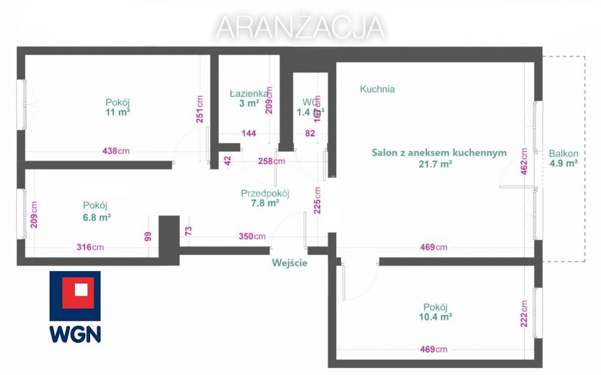 Zabrze Osiedle Kopernika, 497 000 zł, 63.4 m2, 3 pokojowe miniaturka 14