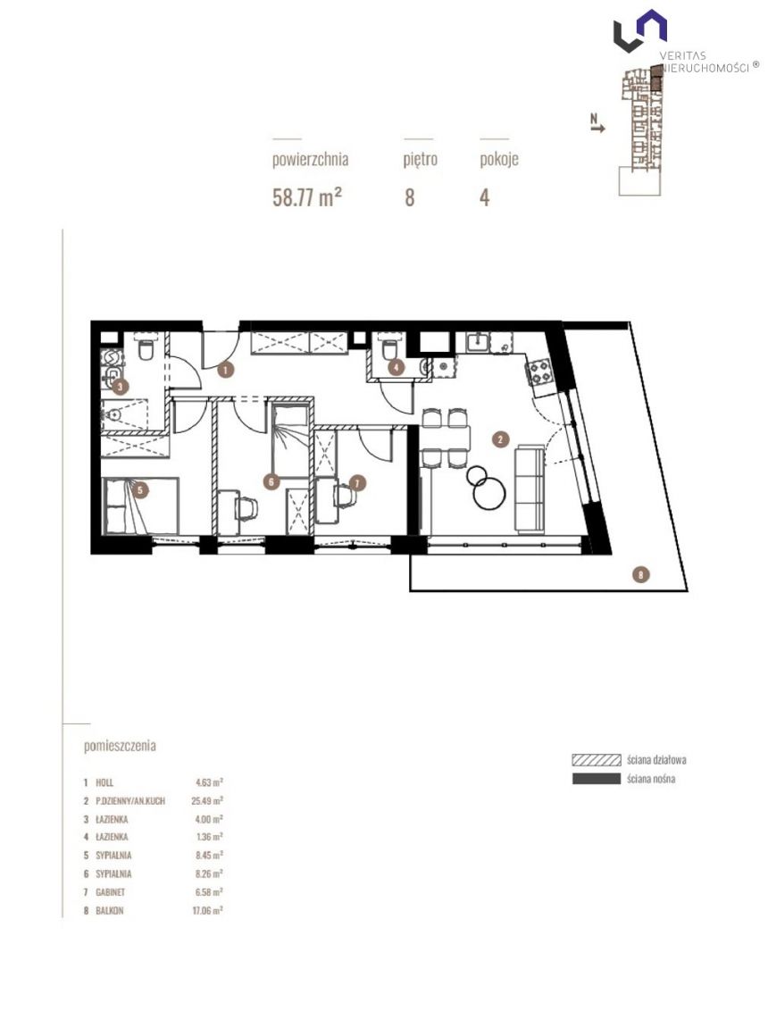 Katowice, 863 919 zł, 58.77 m2, z balkonem miniaturka 2