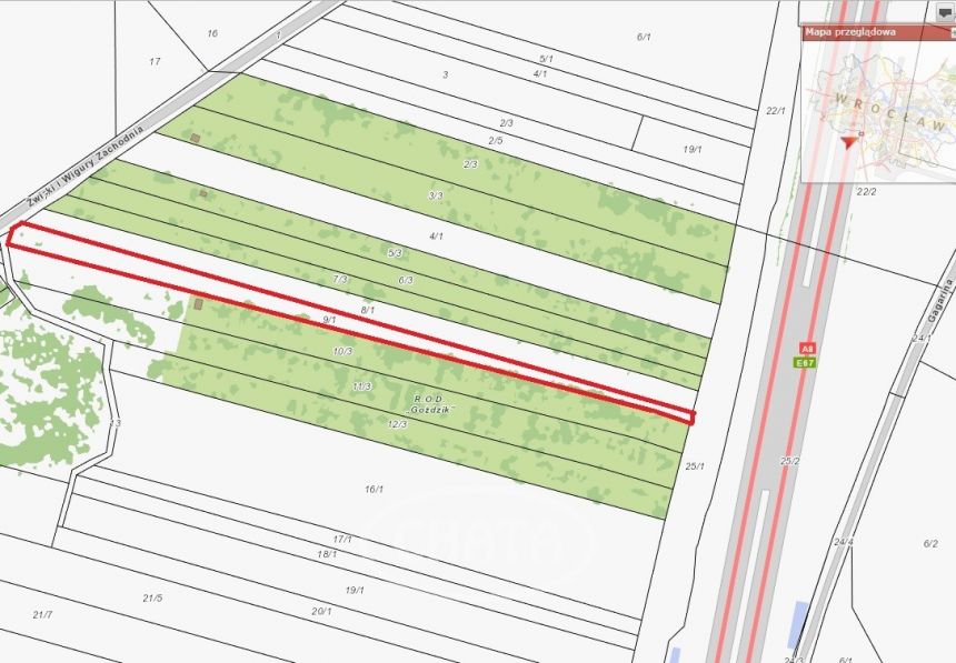 Wrocław Fabryczna, 738 000 zł, 36.9 ar, droga dojazdowa asfaltowa miniaturka 1