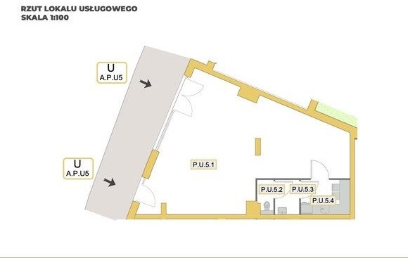 LOKAL NA SPRZEDAŻ-PODGÓRZE-UL.DĄBRÓWKA-72,67M2 miniaturka 5