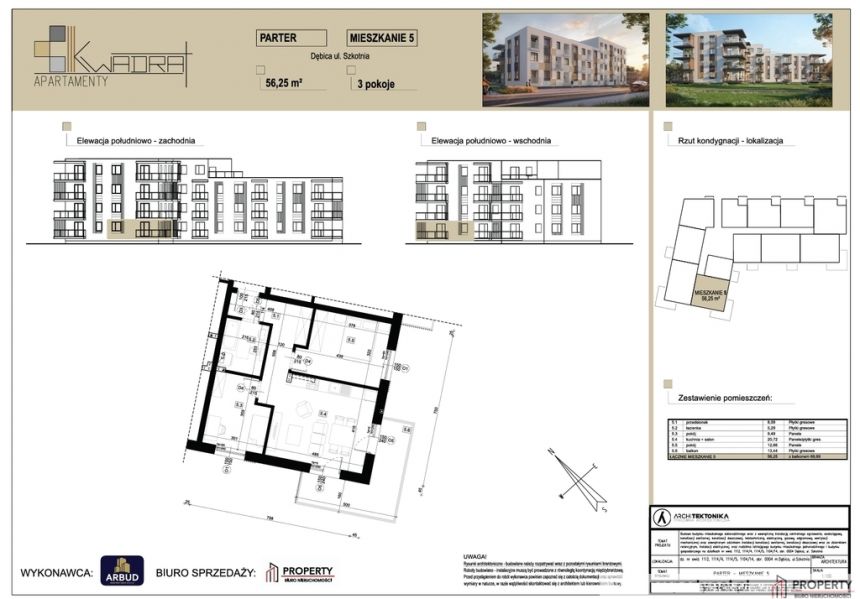 CESJA Mieszkanie, 56 m2, Szkotnia, KWADRAT, Dębica miniaturka 8