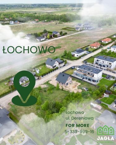 Łochowo ul. Dereniowa pow.983m wszystkie media !!