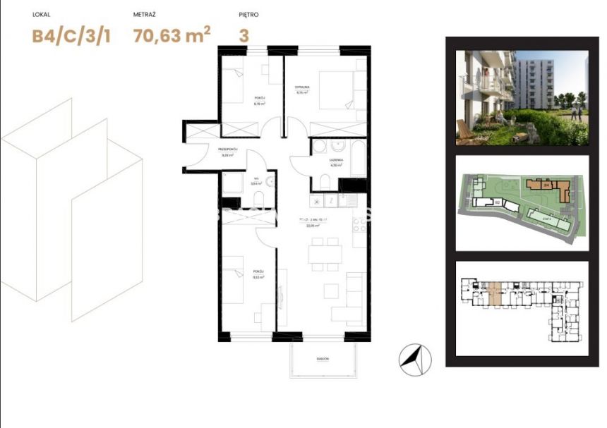 Apartament na Prądniku Białym, Kraków miniaturka 3