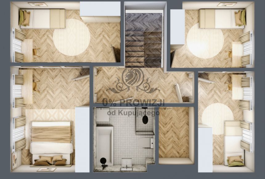 Piękny dom w zabudowie bliźniaczej z garażem i ogrodem miniaturka 4