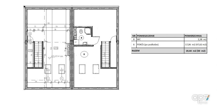 Funkcjonalne dwupoziomowe mieszkanie miniaturka 10