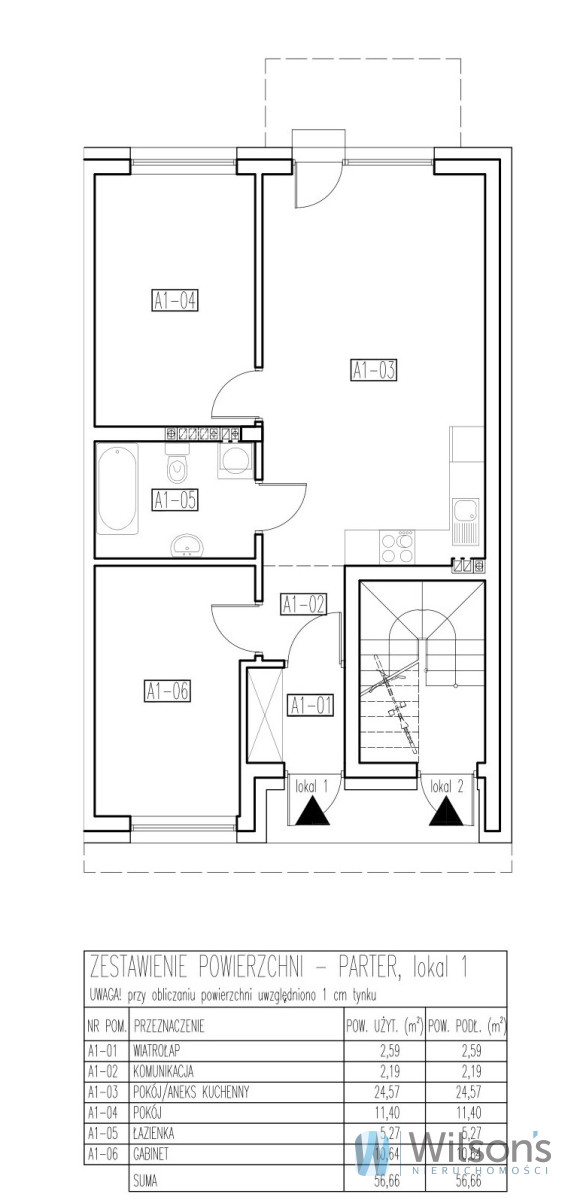 Marki, 650 000 zł, 56.66 m2, parter miniaturka 2