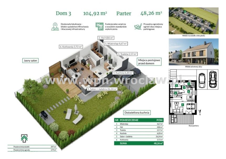 Nowe domy w zabudowie bliźniaczej, cicha okolica miniaturka 3