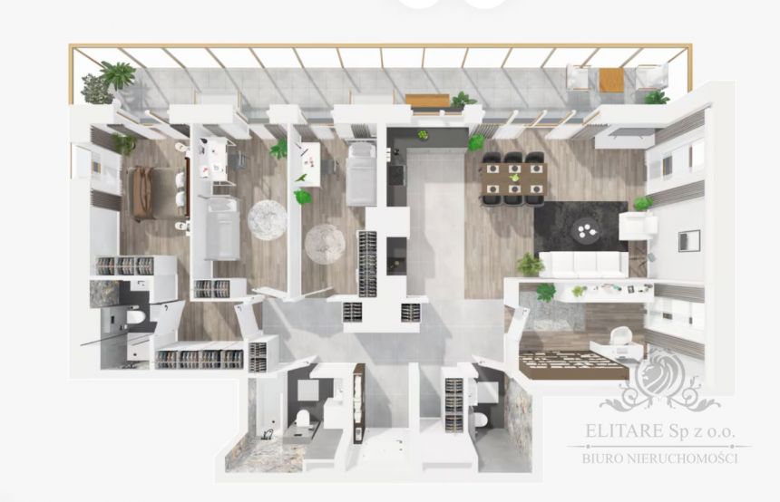 Apartament 107,79m2, 5 pokojowe z balkonem 23,82m2  i z wiodkiem na rzekę miniaturka 6