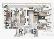 Apartament 107,79m2, 5 pokojowe z balkonem 23,82m2  i z wiodkiem na rzekę miniaturka 6