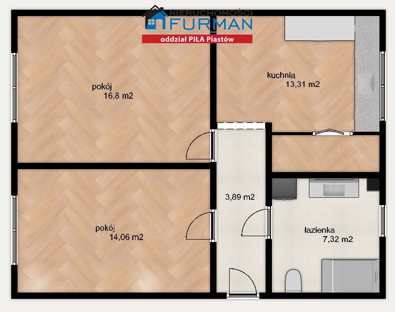 Dębogóra, 110 000 zł, 53.26 m2, M2 miniaturka 2