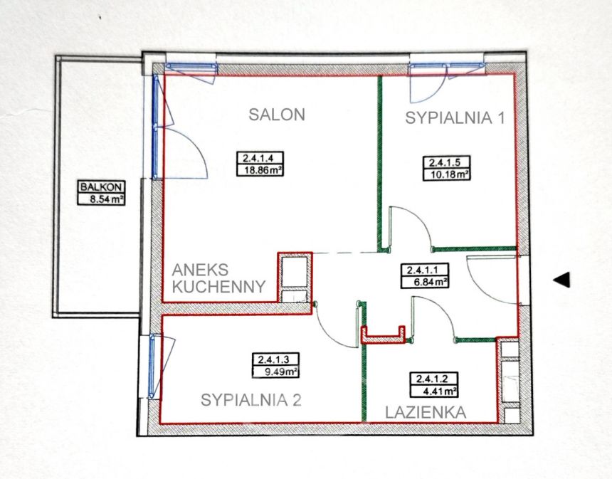 Wrocław Śródmieście, 885 000 zł, 49.78 m2, z miejscem parkingowym miniaturka 14