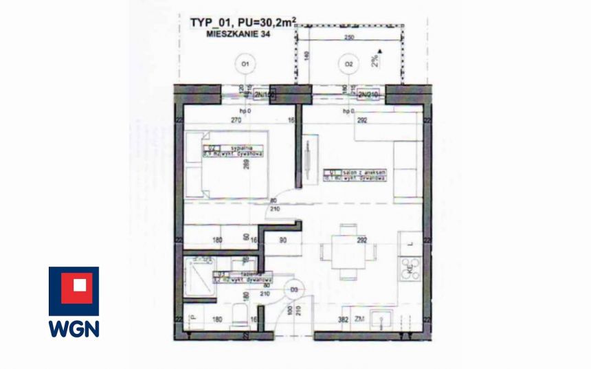 Szczecin Warszewo, 389 000 zł, 30.2 m2, z balkonem miniaturka 2