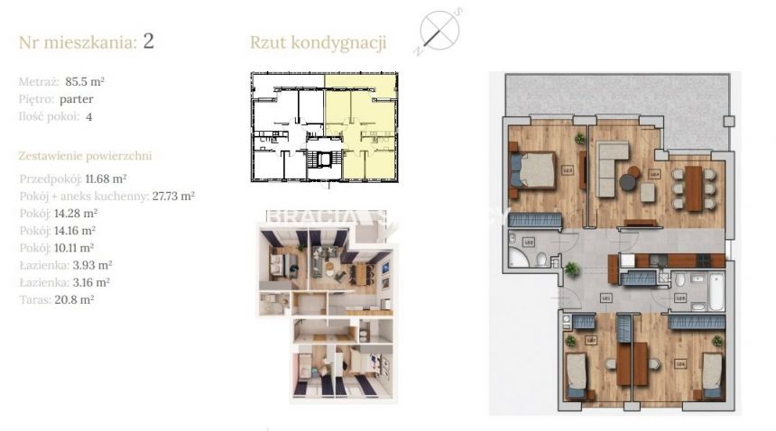 MIESZKANIA W STANIE DEWELOPERSKIM KRAKÓW miniaturka 3