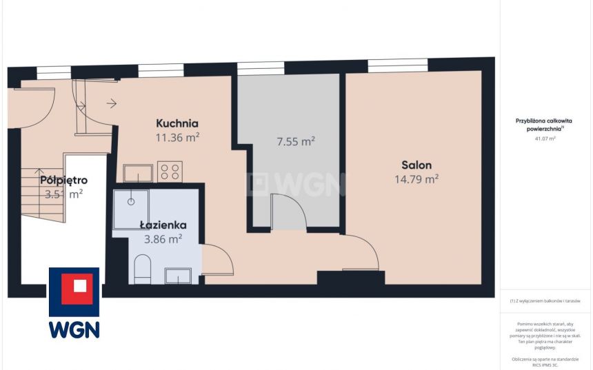 Kalisz, 299 000 zł, 37.59 m2, pietro 1 miniaturka 12