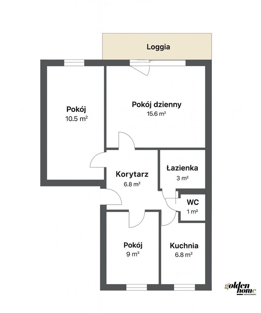 Swarzędz, 430 000 zł, 53 m2, z loggią miniaturka 10