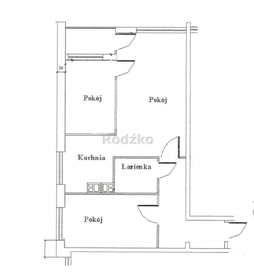 Bydgoszcz Błonie, 340 000 zł, 45 m2, jasna kuchnia z oknem miniaturka 16