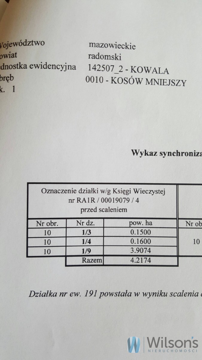 Kosów, 1 686 960 zł, 4.22 ha, droga dojazdowa utwardzona miniaturka 13