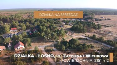 Łośno, 225 000 zł, 21.51 ar, przyłącze wody
