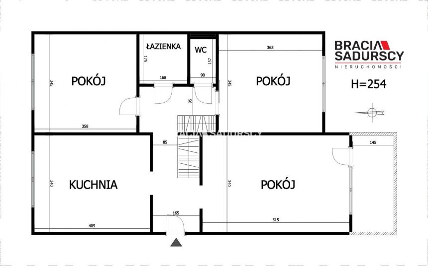 73 m², 3 pokoje, balkon, świetna lokalizacja! miniaturka 3