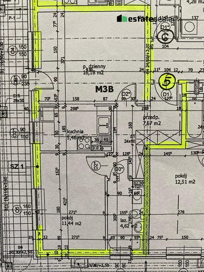 Kraków Dębniki, 849 000 zł, 48 m2, M3 miniaturka 7