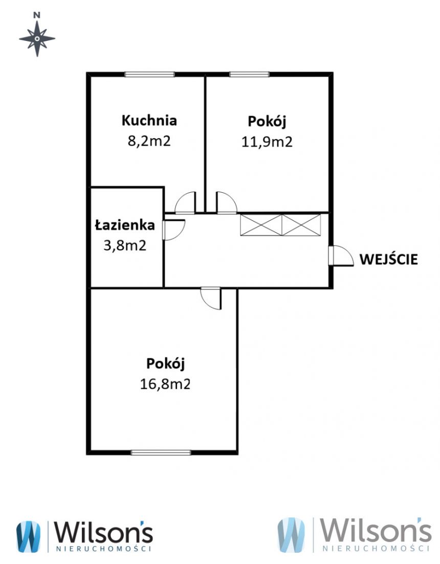 Warszawa Stare Bielany, 849 000 zł, 49.06 m2, 2 pokojowe miniaturka 16