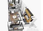 Dwustronne! Mieszkanie 3pok, 55,86m2 z balkonem 3,89 Krzyki, Partynice Wrocław miniaturka 6