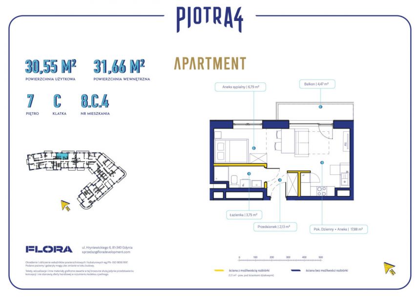 Gdynia, 1 079 000 zł, 31 m2, z parkingiem podziemnym miniaturka 6