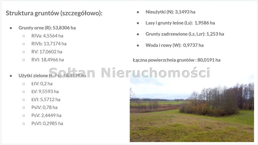 80 ha pod Hodowlę i Fotowoltaikę gmina Świętajno miniaturka 6