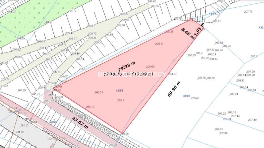 Kraków Bielany, 499 000 zł, 17.56 ar, rolna miniaturka 3