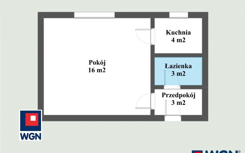 Poznań Stary Grunwald, 1 800 zł, 26 m2, kawalerka miniaturka 13