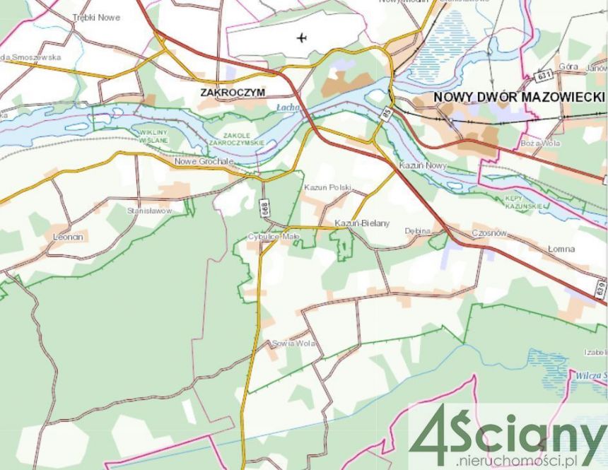 Kazuń Polski, 1 400 000 zł, 1.03 ha, płaska - zdjęcie 1