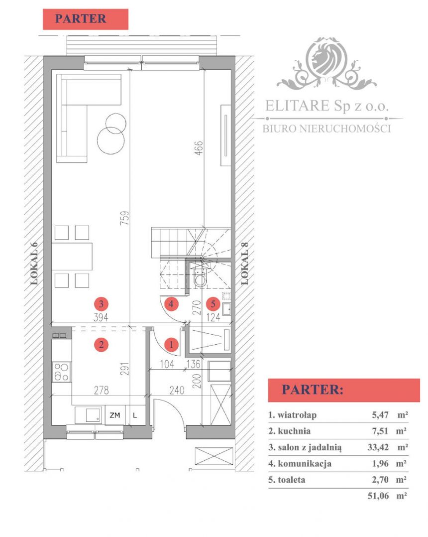 Dom szereg środkowy. pow. 98,39m2 na działce 191,90m2 Wrocław Polanowoice miniaturka 6