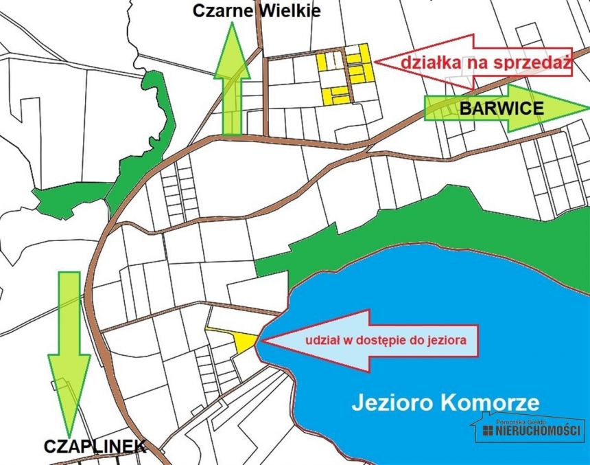 DZIAŁKA W OKOLICY JEZIORA KOMORZE. miniaturka 7