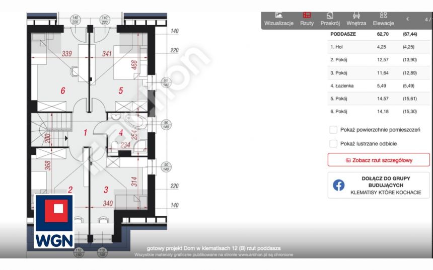 Szczecin Dąbie, 1 099 000 zł, 141 m2, jednorodzinny miniaturka 6