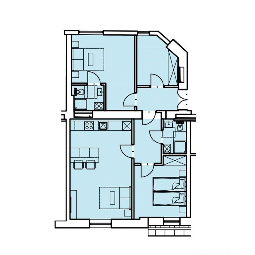 MIESZKANIE-4 POKOJE-KAZIMIERZ- SKAŁECZNA -74,03M2 miniaturka 7