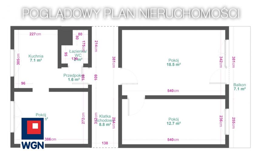 Sosnowiec Kazimierz Górniczy, 168 900 zł, 52.52 m2, z loggią miniaturka 7