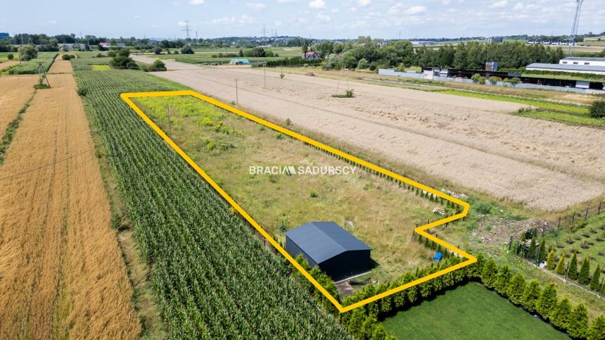 Ogrodzona działka budowlana 27ar WADÓW miniaturka 2