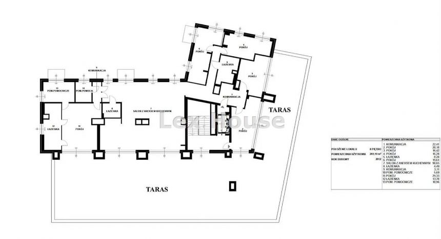 Wyjątkowy apartament, 261m2, jeden poziom. miniaturka 12