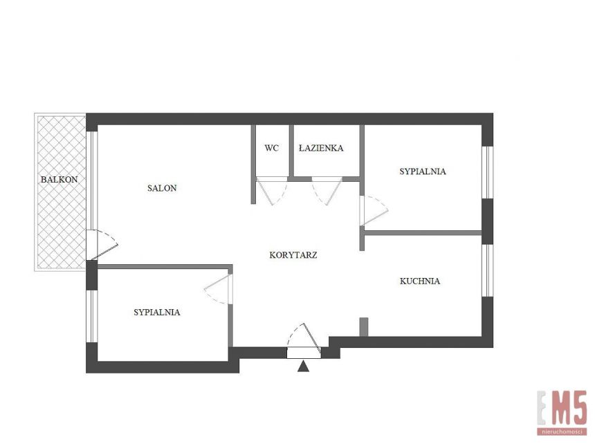 Białystok Nowe Miasto, 585 000 zł, 56.83 m2, pietro 7 miniaturka 14