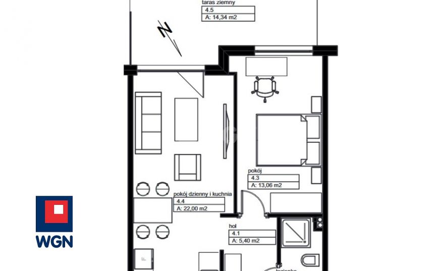 Wieluń, 391 067 zł, 44.49 m2, do wykończenia miniaturka 2