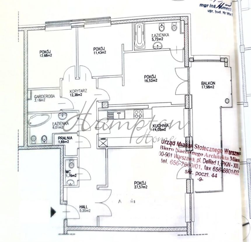 Warszawa Górny Mokotów, 3 100 000 zł, 118 m2, pietro 2 miniaturka 11