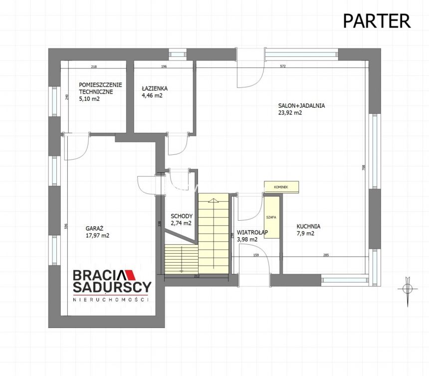 Dziewin, 458 000 zł, 190.7 m2, jasna kuchnia z oknem miniaturka 3