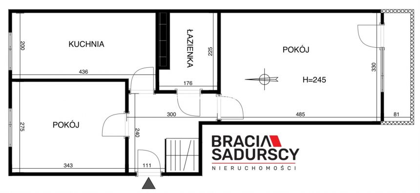 2 pok 44m2 balkon tramwaj/autobus miniaturka 3