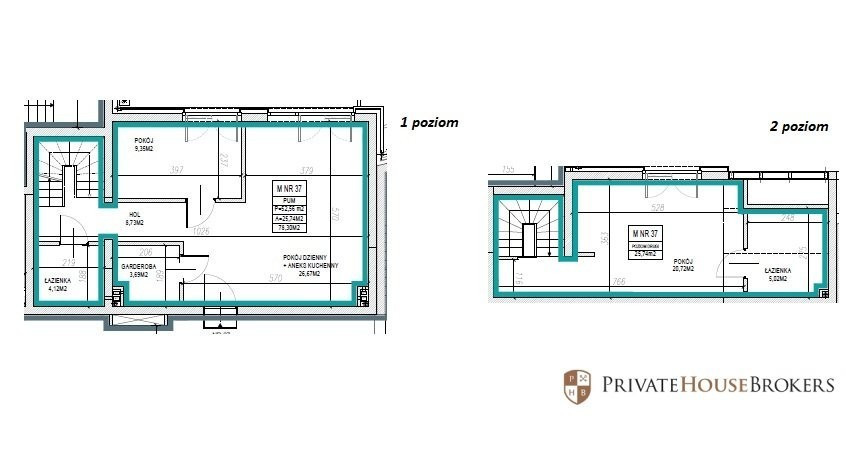 2 poziomowy apartament na wynajem - Stare Podgórze miniaturka 12