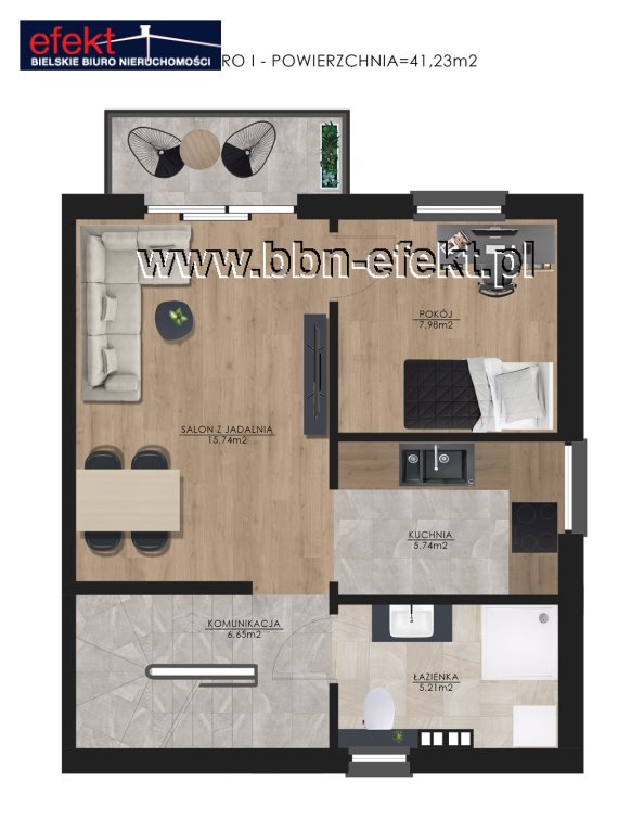 Bielsko-Biała Olszówka Dolna, 449 999 zł, 62.63 m2, w apartamentowcu miniaturka 4