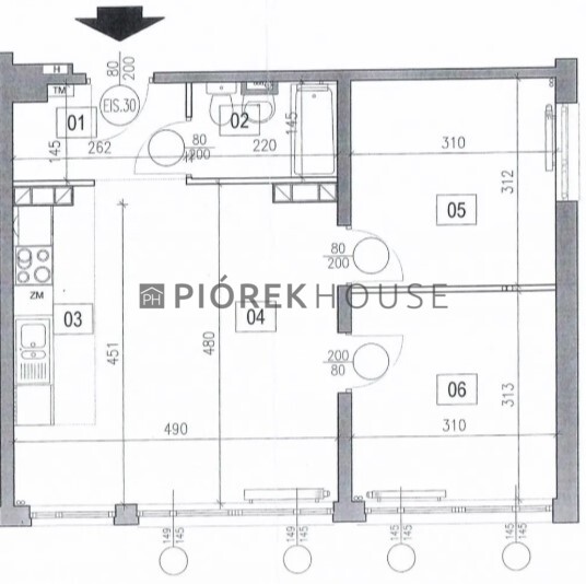 3-pokojowe mieszkanie na Śródmieściu - zdjęcie 1