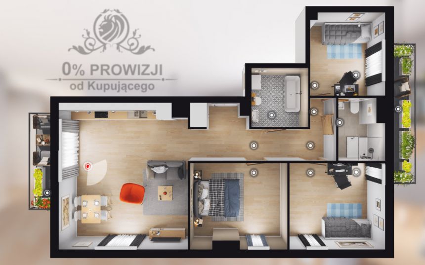 Piękne mieszk,3pok.z ogrodem Sobótka! SPA, basen, siłownia, sauna, grota solna! miniaturka 10