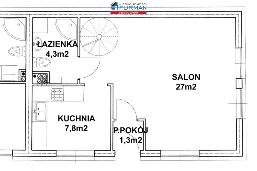 MIESZKANIE JAK DOM, 3 POK., 2 POZIOMY, ZŁOTÓW miniaturka 2