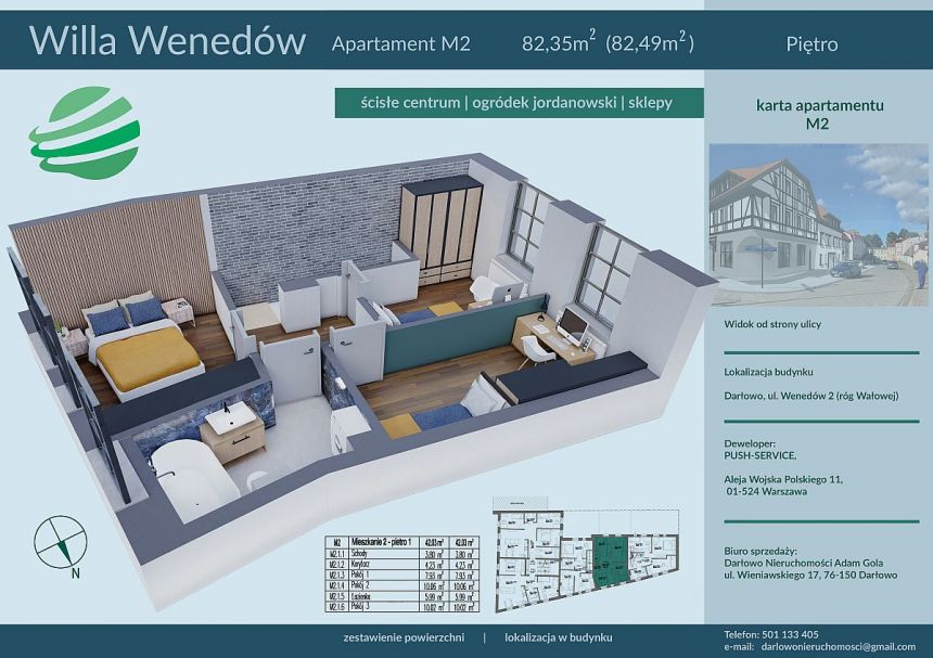 Darłowo, 823 500 zł, 82.35 m2, M5 miniaturka 2